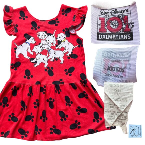 Disney Other - Disney's 101 Dalmatians Dress Kids M (5/6)